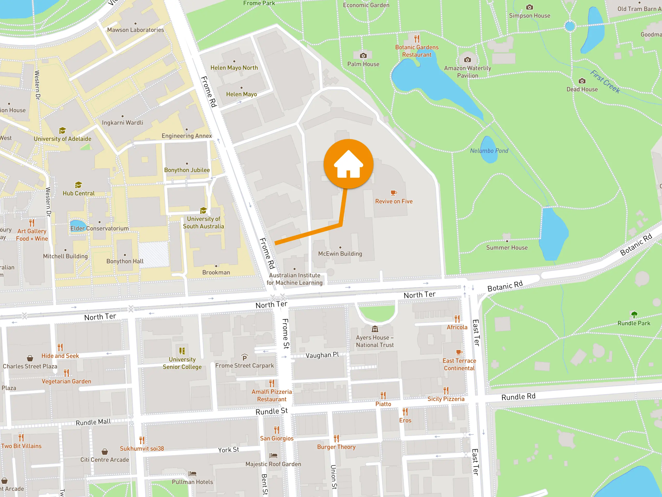 Map of Adelaide, Australia